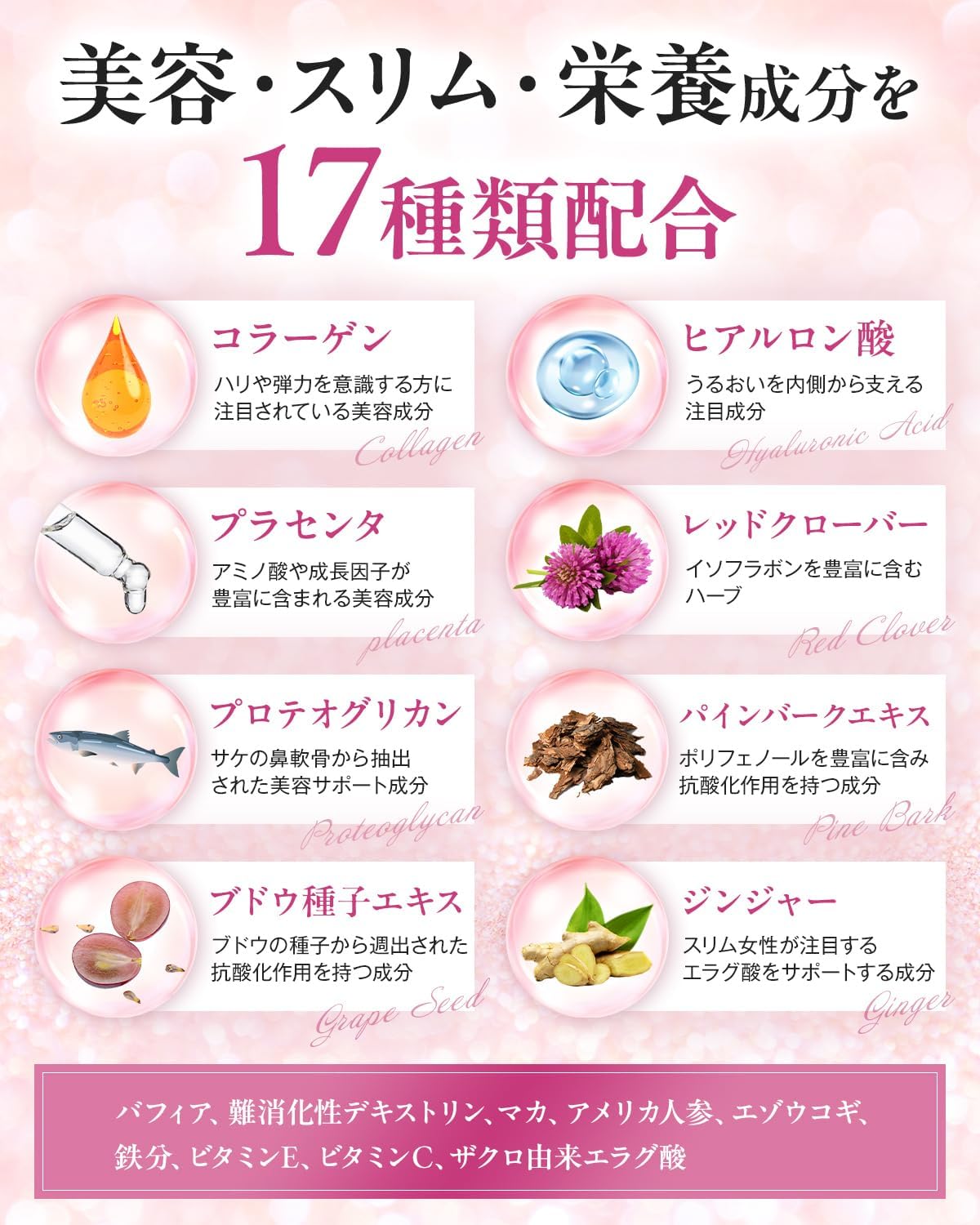 エラグ酸150 配合した美容・栄養成分